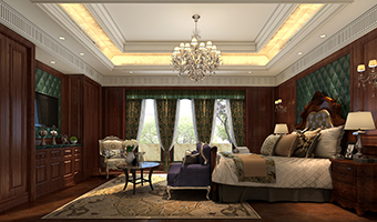 美式全屋整木定制風(fēng)格，臥室效果圖大全