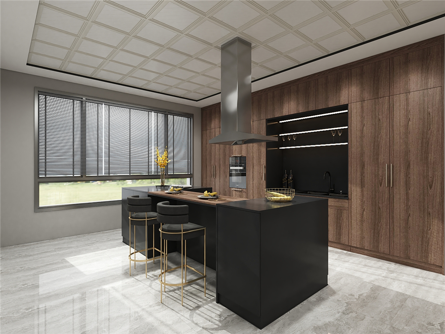 設(shè)計(jì)開放式廚房時(shí)該注意什么呢？(圖1)