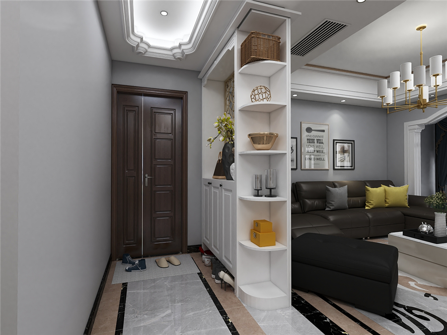 整木定制玄關(guān)要有哪些設(shè)計呢？(圖1)