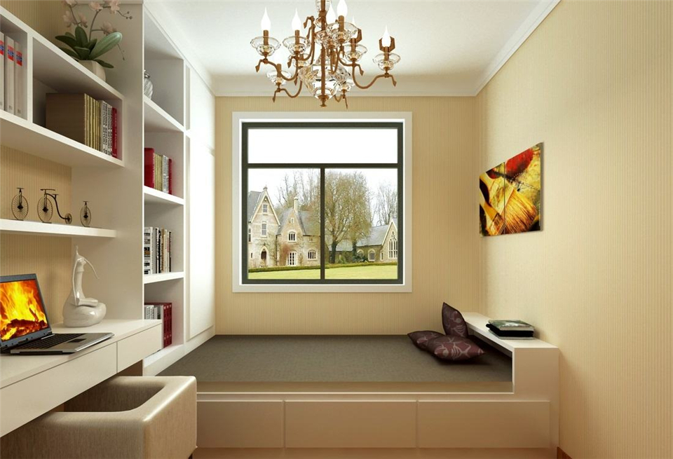 整木定制榻榻米上得了陽(yáng)臺(tái)下得了書(shū)房(圖2)