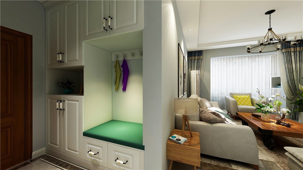 家里沒有玄關(guān)怎么設(shè)計鞋柜？(圖1)