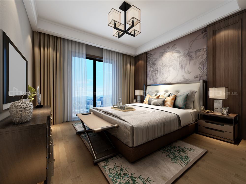 整木定制臥室效果圖，夢生長的花園(圖2)