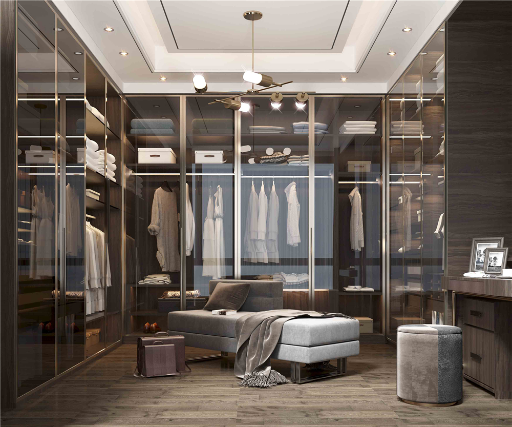 定制衣柜使用玻璃柜門好不好？(圖1)