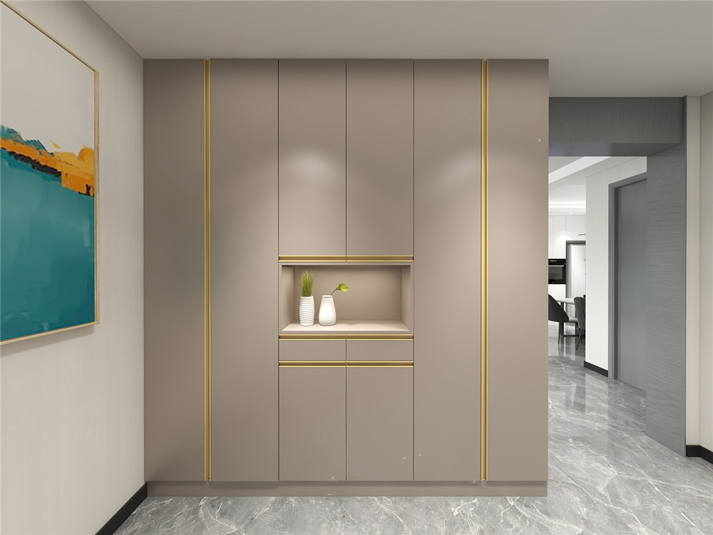 玄關(guān)定制鞋柜有哪些樣式？(圖1)