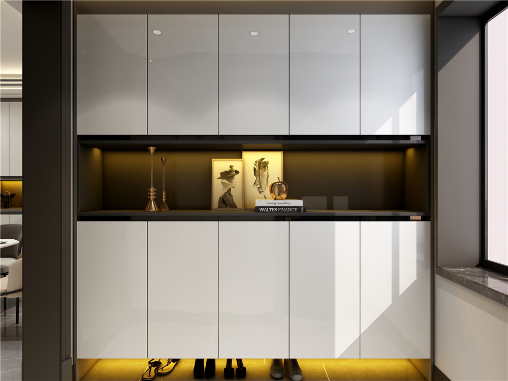 全屋定制玄關(guān)柜有哪些款式組合？(圖4)