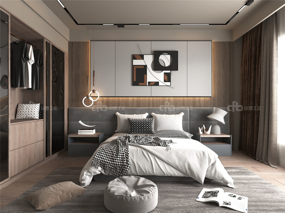 全屋定制如何設(shè)計(jì)整體臥室裝修？(圖1)