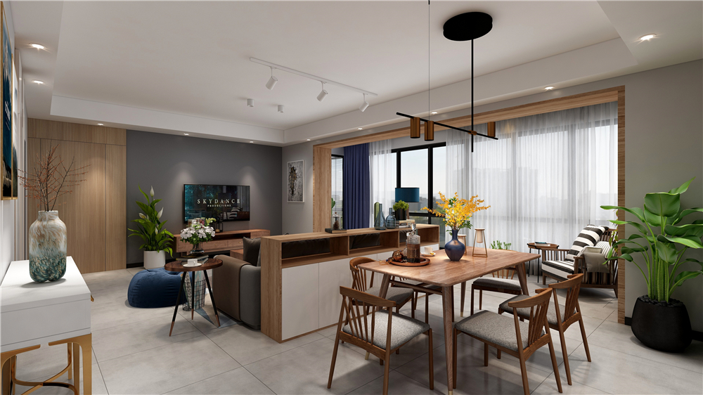 全屋定制怎么設(shè)計(jì)客餐廳的隔斷？(圖4)
