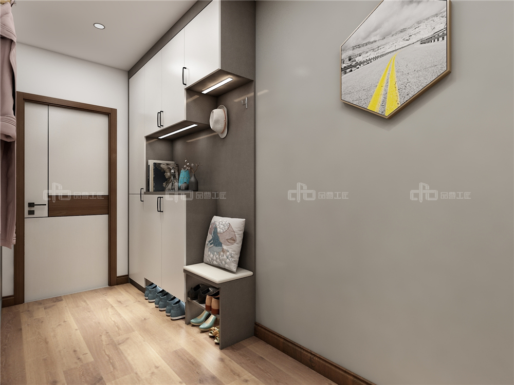 全屋定制怎么布局設(shè)計(jì)玄關(guān)呢？(圖2)