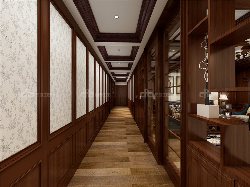 過道護(hù)墻板是做半墻好還是到頂好？(圖2)