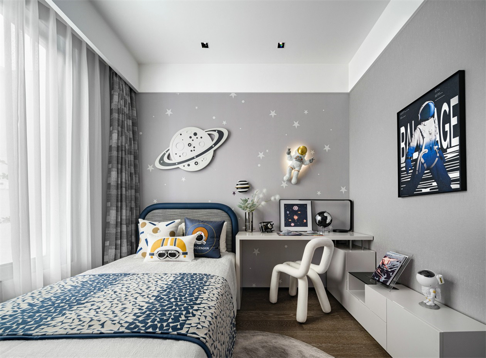 146㎡現(xiàn)代輕奢風(fēng)格，整木定制圖片(圖14)