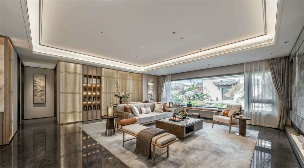 整木定制新中式風(fēng)格，125㎡樣板房賞析(圖7)