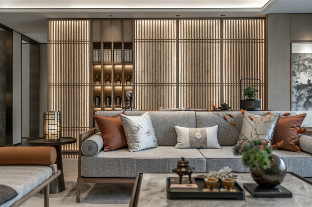 整木定制新中式風(fēng)格，125㎡樣板房賞析(圖10)