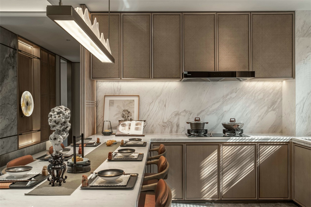 整木定制新中式風(fēng)格，125㎡樣板房賞析(圖14)