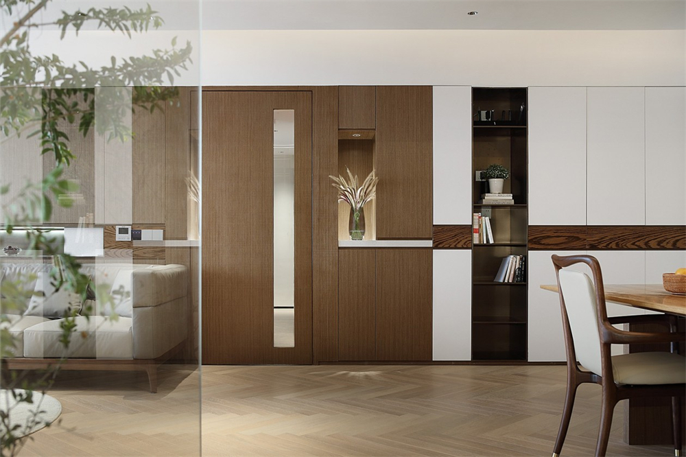 200㎡大平層整木定制，現(xiàn)代極簡風(fēng)格(圖4)