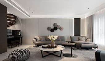 180㎡現(xiàn)代極簡全屋定制，簡約復(fù)式大宅案例