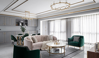 152㎡整木定制家居，歐式輕奢風格案例