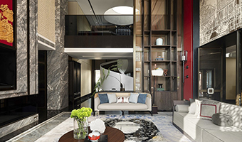 1200㎡整木定制新中式別墅，設計夢回大唐