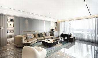 238㎡現(xiàn)代輕奢大平層，整木定制四居室案