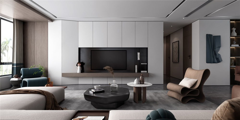 客廳電視機(jī)高度在多少左右？(圖2)