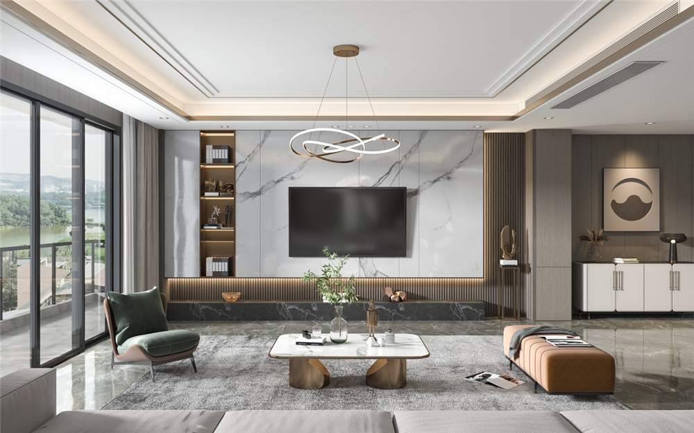 客廳電視背景墻要怎么設(shè)計(jì)？(圖2)